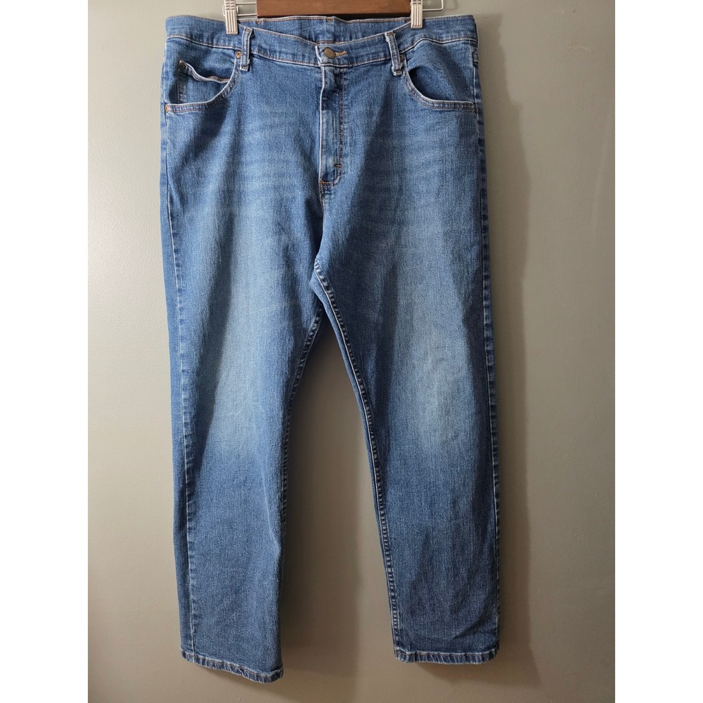 Wrangler Five Star Premium Denim Mens 38x30 Blue Straight Leg Jeans 1097FXWXD